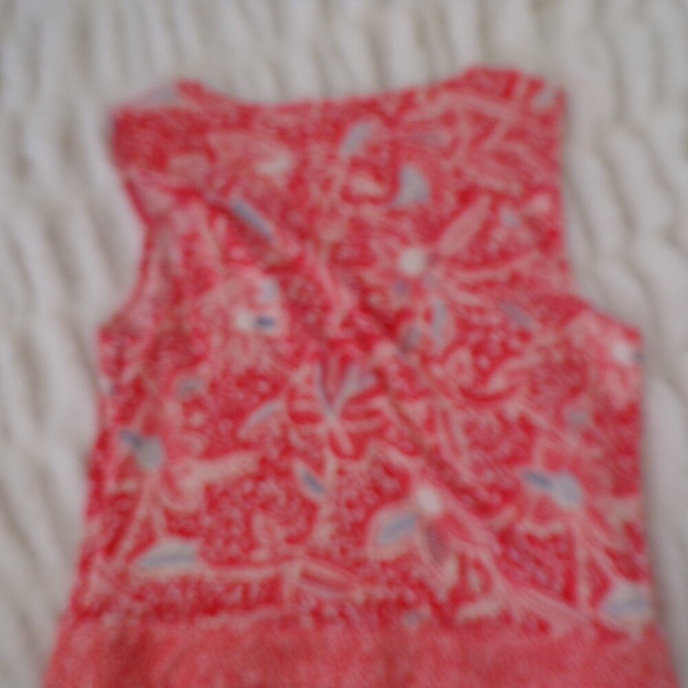 NWOT Tory Burch floral orange silk dress S - Picture 11 of 11